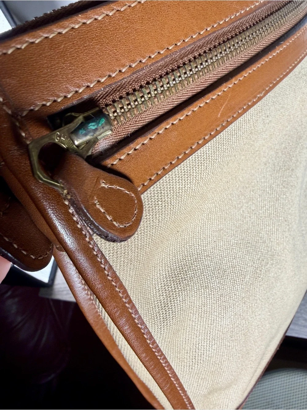 Ghurka Marley Hodgson Pit Briefcase No 7 The Docket 1991 Twill/Leather Excellent